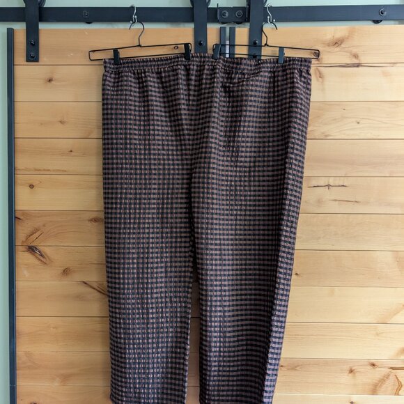 NWT Wray Luna Pant4XL sized like 6XLCinnamon and Black Checkered
